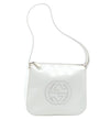 Authentic GUCCI Vintage Shoulder Bag Purse Leather White Junk K9815