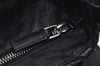 Authentic PRADA Leather Shoulder Hand Bag Purse Black K9817