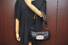 Authentic PRADA Leather Shoulder Hand Bag Purse Black K9817