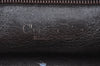 Authentic Christian Dior Trotter Clutch Bag Purse Canvas Leather Brown K9820