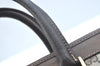 Authentic GUCCI Web Sherry Line Hand Bag GG PVC Leather Brown K9824