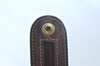 Authentic GUCCI Web Sherry Line Hand Bag GG PVC Leather Brown K9824