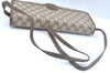 Authentic GUCCI Shoulder Cross Body Bag GG PVC Leather Brown K9827