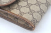 Authentic GUCCI Shoulder Cross Body Bag GG PVC Leather Brown K9827