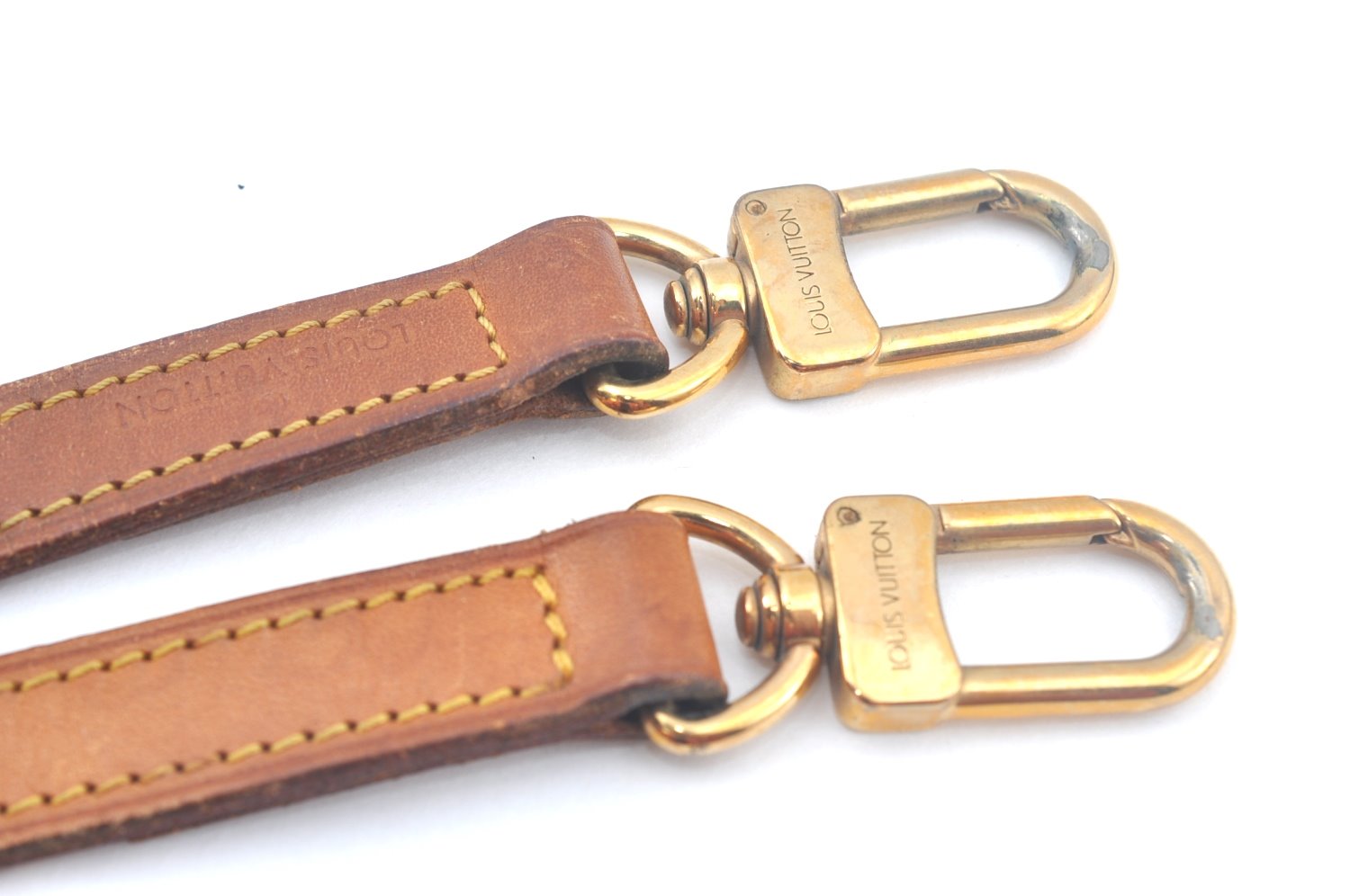 Authentic Louis Vuitton Leather Shoulder Strap Beige 39.8