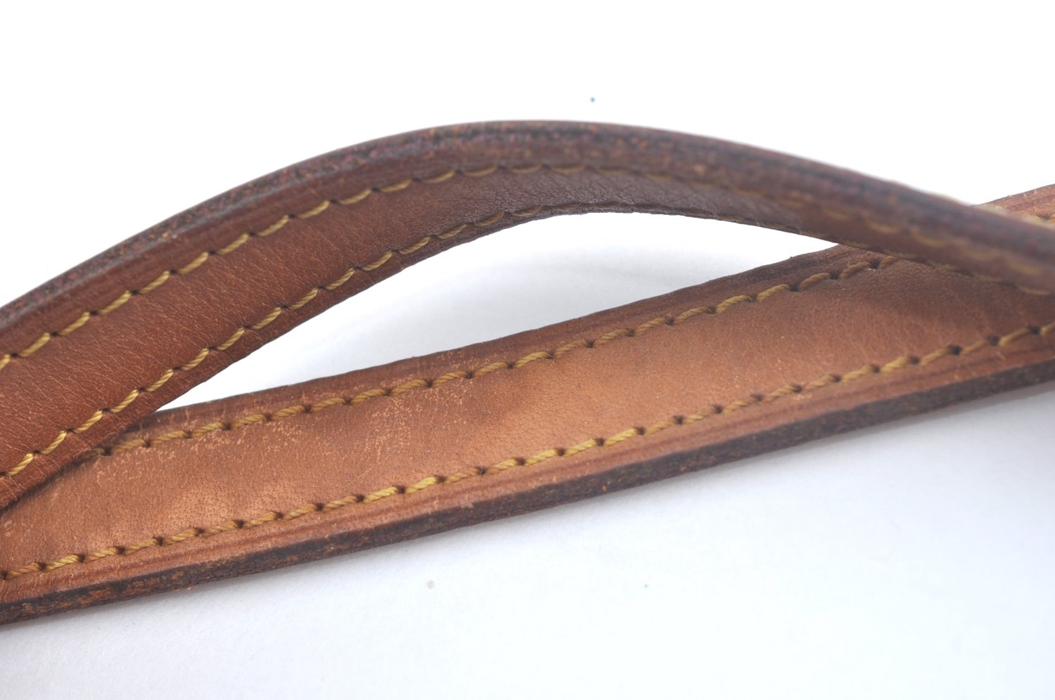 Authentic Louis Vuitton Leather Shoulder Strap Beige 39.8