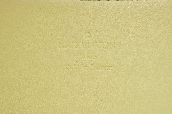 Authentic Louis Vuitton Vernis Murray Backpack Yellow M91040 LV K9833