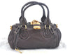Authentic Chloe Paddington Leather Shoulder Hand Bag Purse Brown K9834
