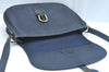 Auth Christian Dior Trotter Shoulder Cross Body Bag PVC Leather Navy Blue K9840