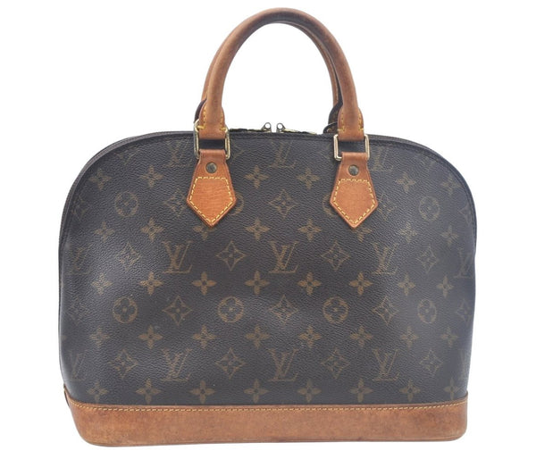 Authentic Louis Vuitton Monogram Alma Hand Bag Purse M51130 LV K9844