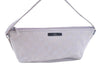 Authentic GUCCI Hand Bag Pouch Purse GG Canvas 07198 Leather Light Purple K9845