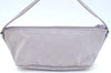 Authentic GUCCI Hand Bag Pouch Purse GG Canvas 07198 Leather Light Purple K9845