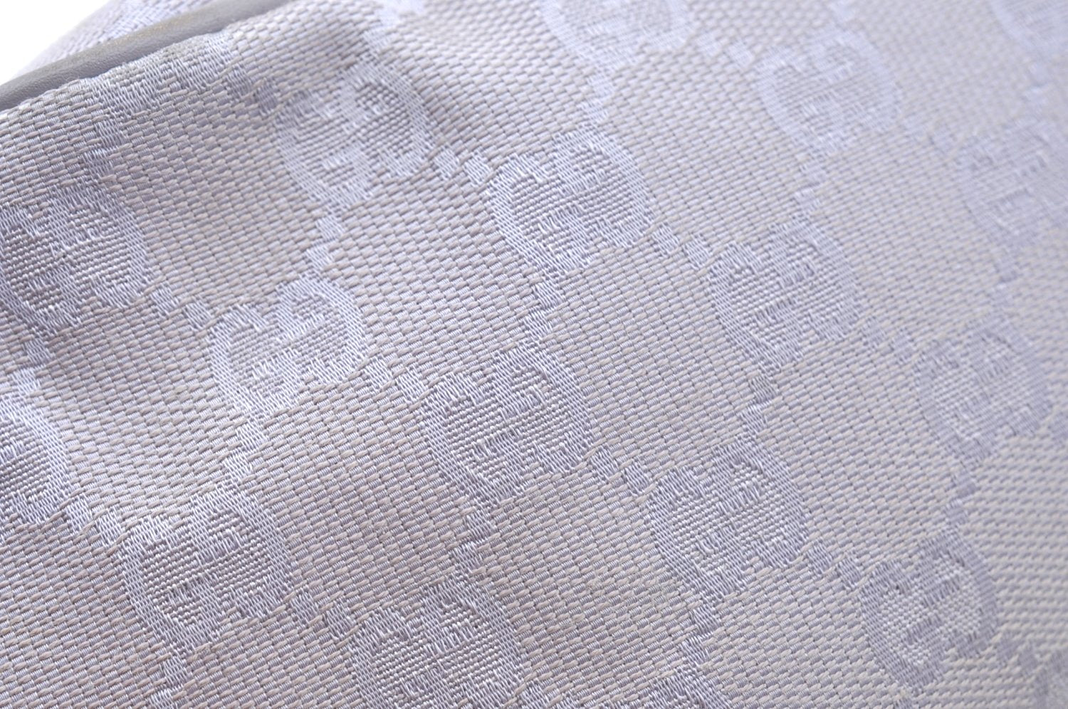 Authentic GUCCI Hand Bag Pouch Purse GG Canvas 07198 Leather Light Purple K9845