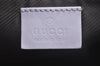 Authentic GUCCI Hand Bag Pouch Purse GG Canvas 07198 Leather Light Purple K9845