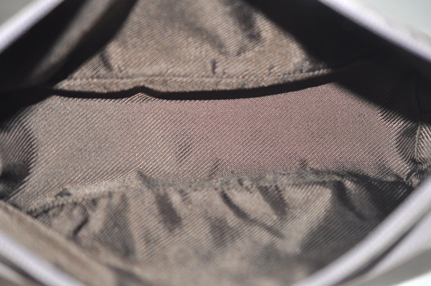 Authentic GUCCI Hand Bag Pouch Purse GG Canvas 07198 Leather Light Purple K9845