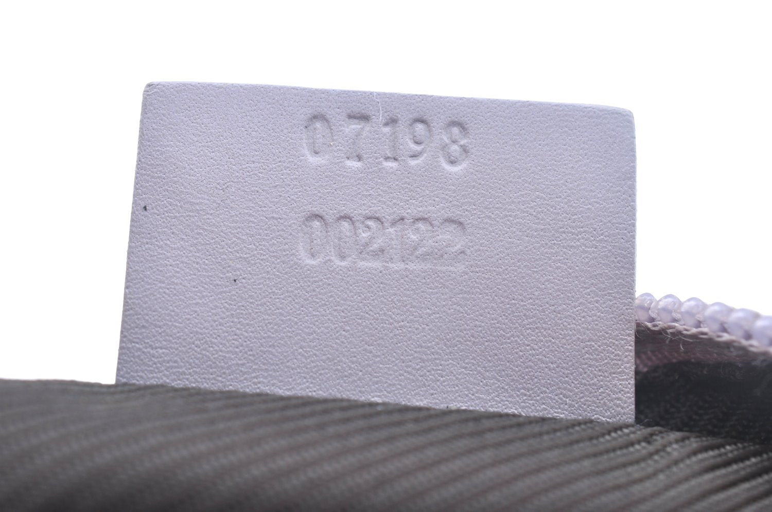 Authentic GUCCI Hand Bag Pouch Purse GG Canvas 07198 Leather Light Purple K9845