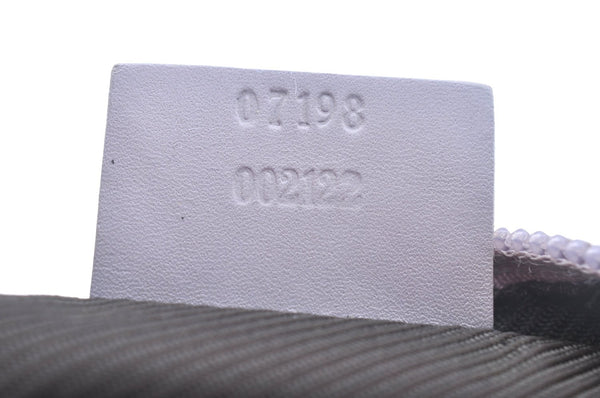 Authentic GUCCI Hand Bag Pouch Purse GG Canvas 07198 Leather Light Purple K9845