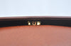 Authentic Burberrys Vintage Leather Shoulder Cross Body Bag Purse Brown K9851