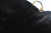 Authentic GUCCI Bamboo Shoulder Bag Leather Black Junk K9856
