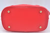 Samantha Vega 2Way Shoulder Cross Body Hand Bag Purse Leather Red K9868