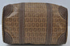 Authentic FENDI Zucchino Hand Boston Bag PVC Leather Beige K9869