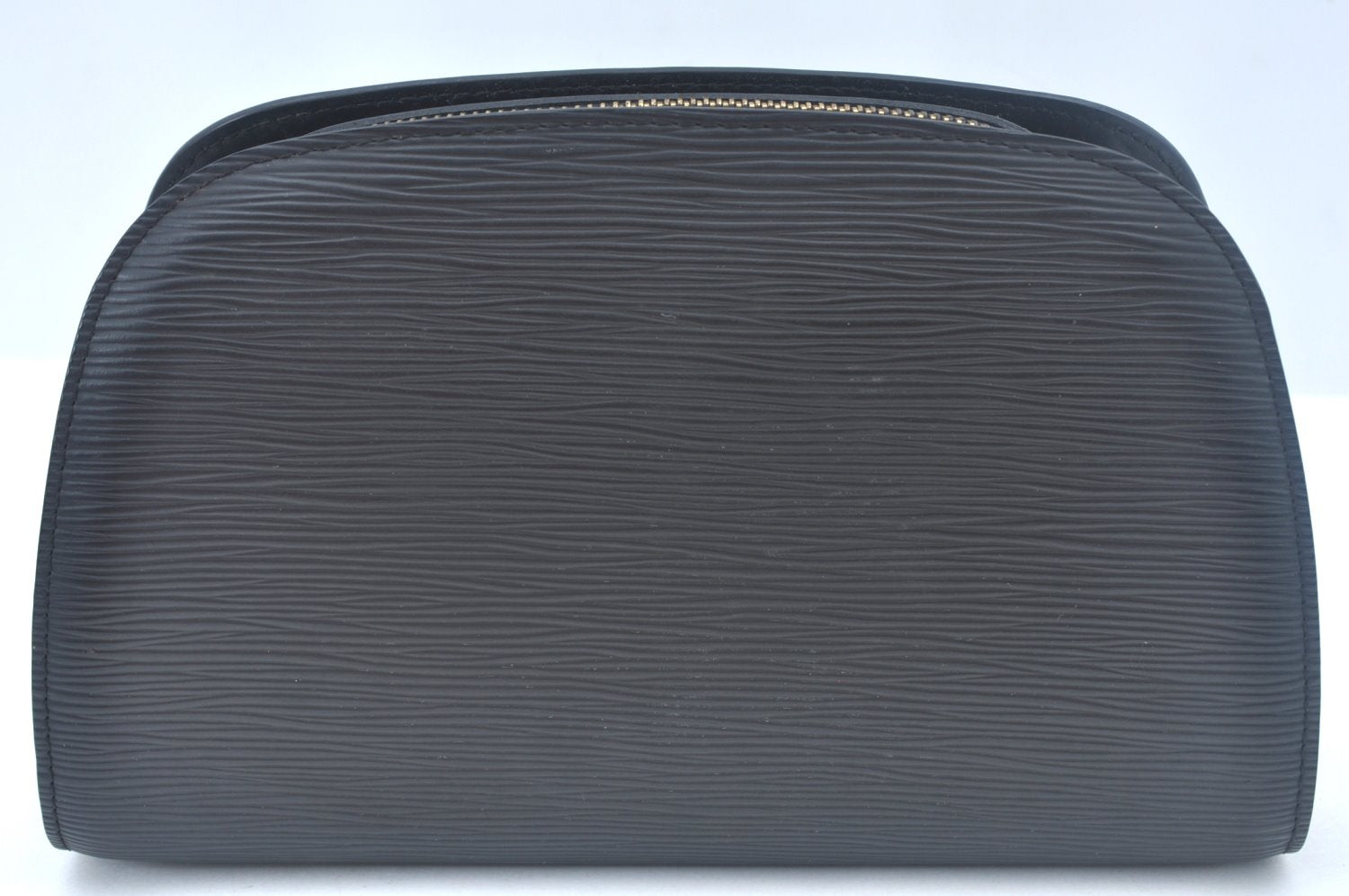 Authentic Louis Vuitton Epi Dauphine MM Pouch Clutch Bag Black M48452 LV K9870