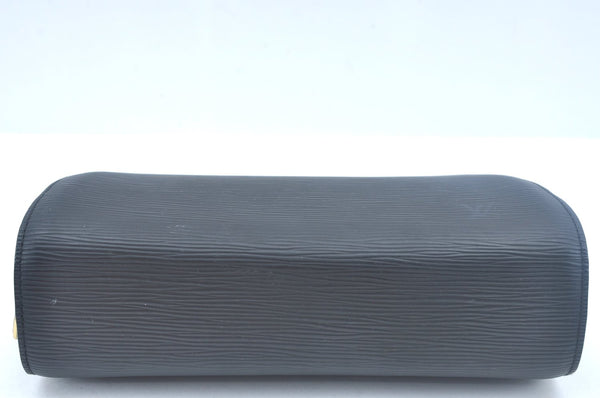 Authentic Louis Vuitton Epi Dauphine MM Pouch Clutch Bag Black M48452 LV K9870