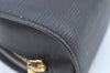Authentic Louis Vuitton Epi Dauphine MM Pouch Clutch Bag Black M48452 LV K9870
