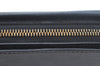 Authentic Louis Vuitton Epi Dauphine MM Pouch Clutch Bag Black M48452 LV K9870