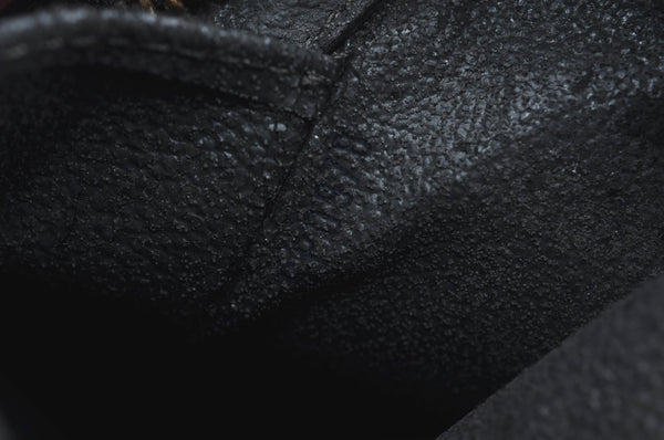 Authentic Louis Vuitton Epi Dauphine MM Pouch Clutch Bag Black M48452 LV K9870