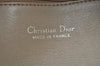 Auth Christian Dior Honeycomb Shoulder Cross Body Bag PVC Leather Beige K9873