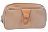 Authentic Christian Dior Trotter Pouch Purse PVC Leather Beige K9876