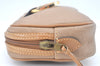 Authentic Christian Dior Trotter Pouch Purse PVC Leather Beige K9876