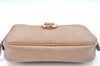 Authentic Christian Dior Trotter Pouch Purse PVC Leather Beige K9876