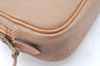 Authentic Christian Dior Trotter Pouch Purse PVC Leather Beige K9876