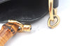 Authentic GUCCI Bamboo 2way Hand Shoulder Bag Leather Black Junk K9879