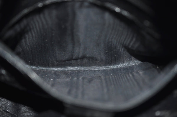 Authentic GUCCI Bamboo 2way Hand Shoulder Bag Leather Black Junk K9879