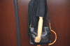 Authentic GUCCI Bamboo 2way Hand Shoulder Bag Leather Black Junk K9879
