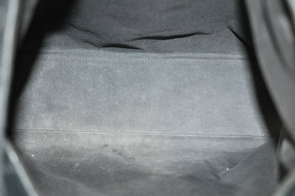 Authentic GUCCI Shoulder Bag GG Suede Leather 0013297 Black K9882