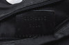 Authentic GUCCI Shoulder Bag GG Suede Leather 0013297 Black K9882