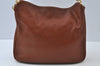 Authentic GUCCI Bamboo 2Way Shoulder Hand Bag Leather Brown Junk K9883