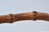 Authentic GUCCI Bamboo 2Way Shoulder Hand Bag Leather Brown Junk K9883
