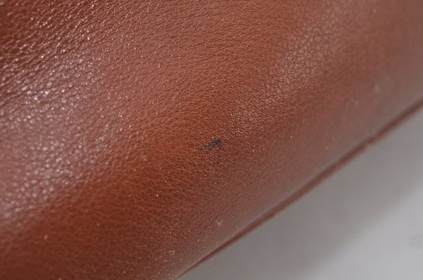 Authentic GUCCI Bamboo 2Way Shoulder Hand Bag Leather Brown Junk K9883