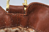 Authentic GUCCI Bamboo 2Way Shoulder Hand Bag Leather Brown Junk K9883