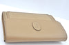 Authentic YVES SAINT LAURENT Clutch Hand Bag Purse PVC Leather Beige K9888