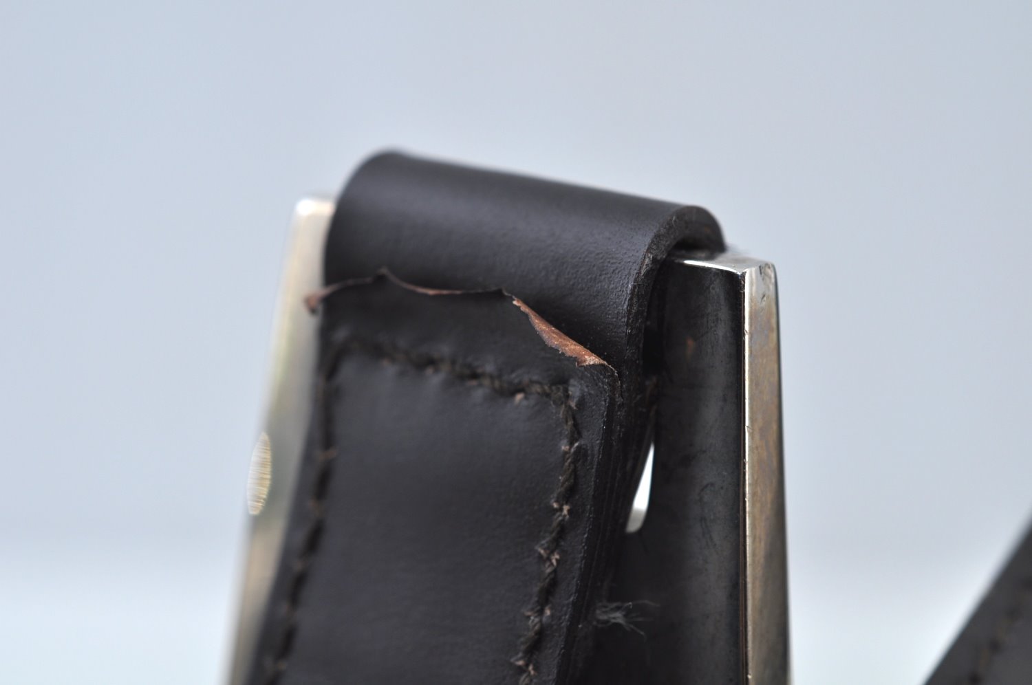 Authentic GUCCI Shoulder Hand Bag Purse Leather Brown Junk K9892