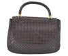 Authentic BOTTEGA VENETA Intrecciato Leather Hand Bag Purse Brown K9894