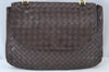 Authentic BOTTEGA VENETA Intrecciato Leather Hand Bag Purse Brown K9894