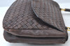 Authentic BOTTEGA VENETA Intrecciato Leather Hand Bag Purse Brown K9894