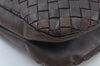 Authentic BOTTEGA VENETA Intrecciato Leather Hand Bag Purse Brown K9894